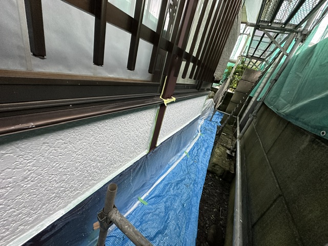 外壁下塗り終了