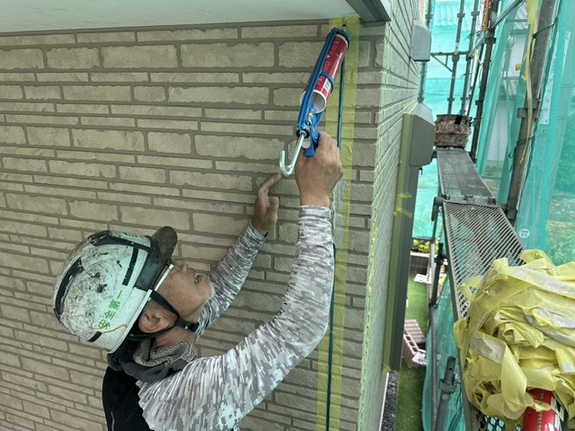 宇都宮市屋根カバー外壁塗装工事 外壁目地の防水処理