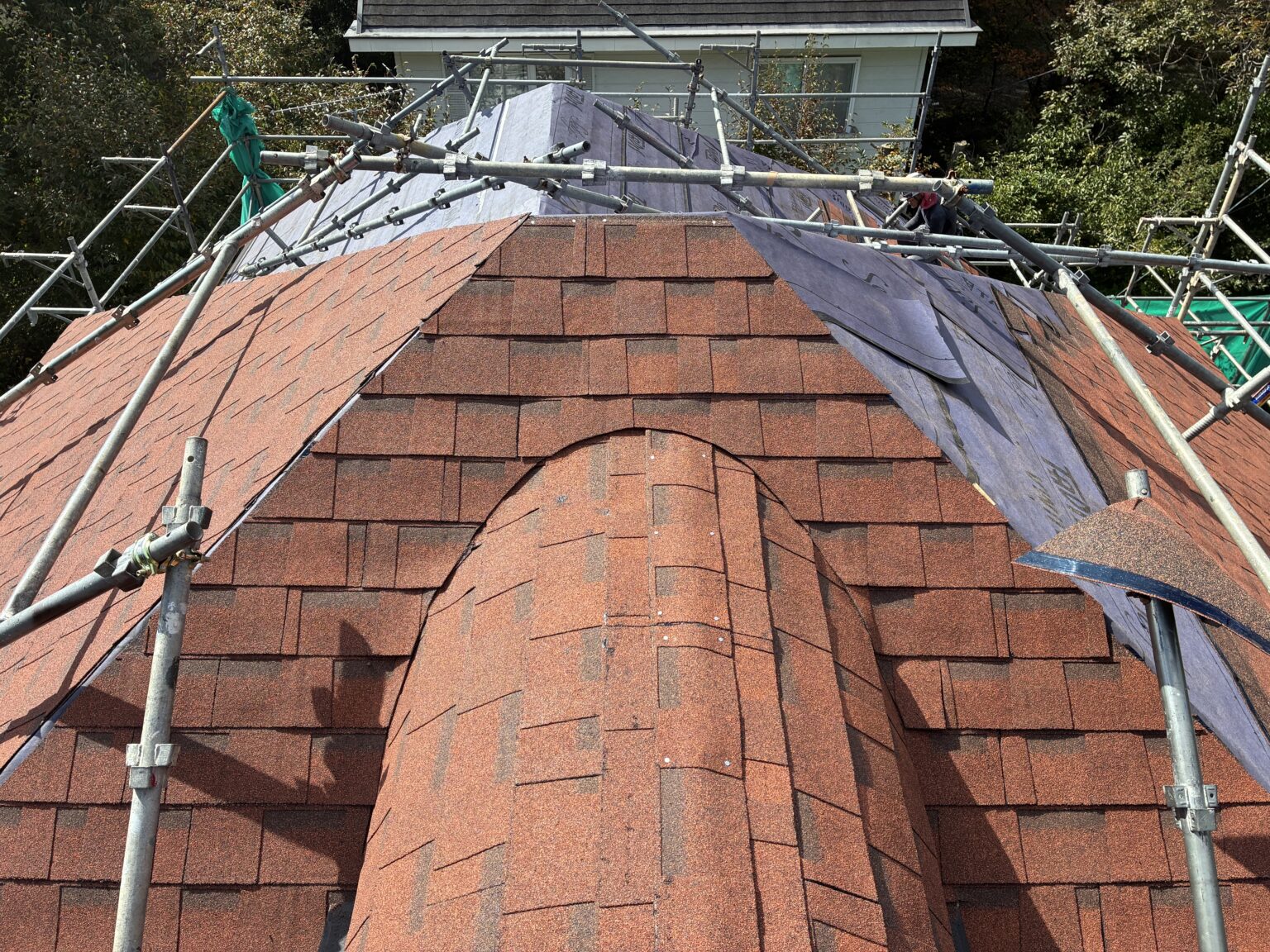 ドーマ周りの貼り付け終了です