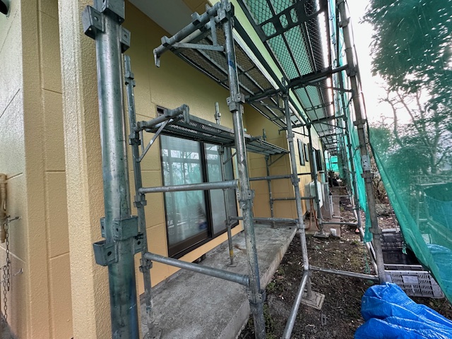 北面外壁の完工です
