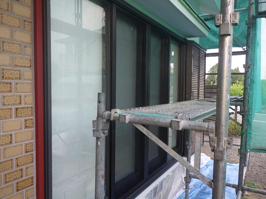 養生を外しました