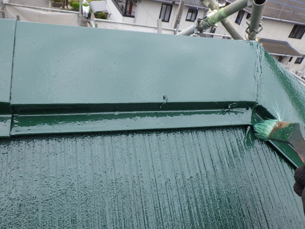宇都宮市でアクリルシリコン樹脂塗料を使いスレート屋根塗装をしました