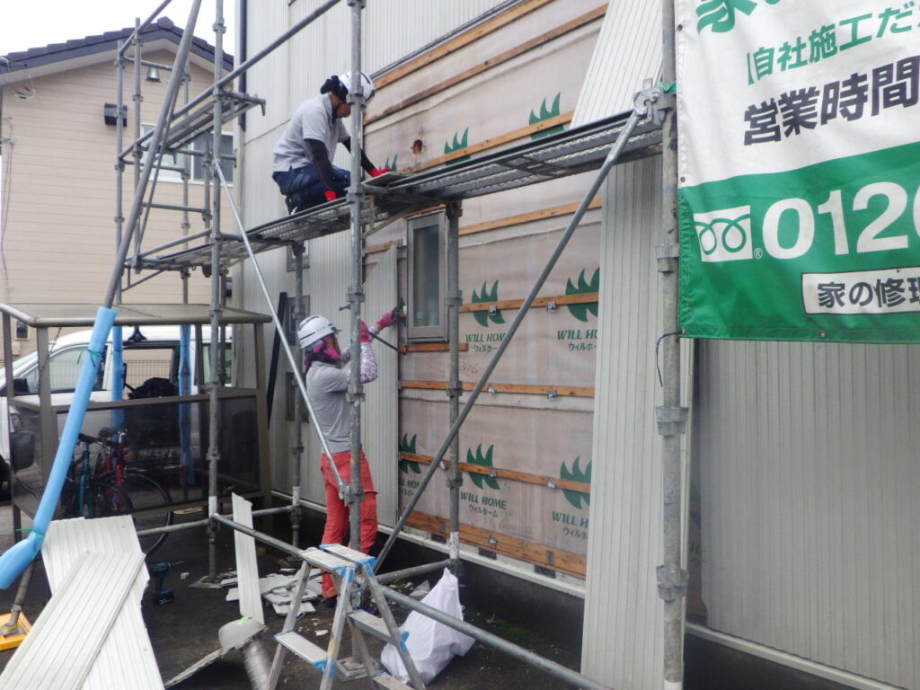 宇都宮市で窯業系外壁一部張り替え（解体）　窯業系サイディングのメリット