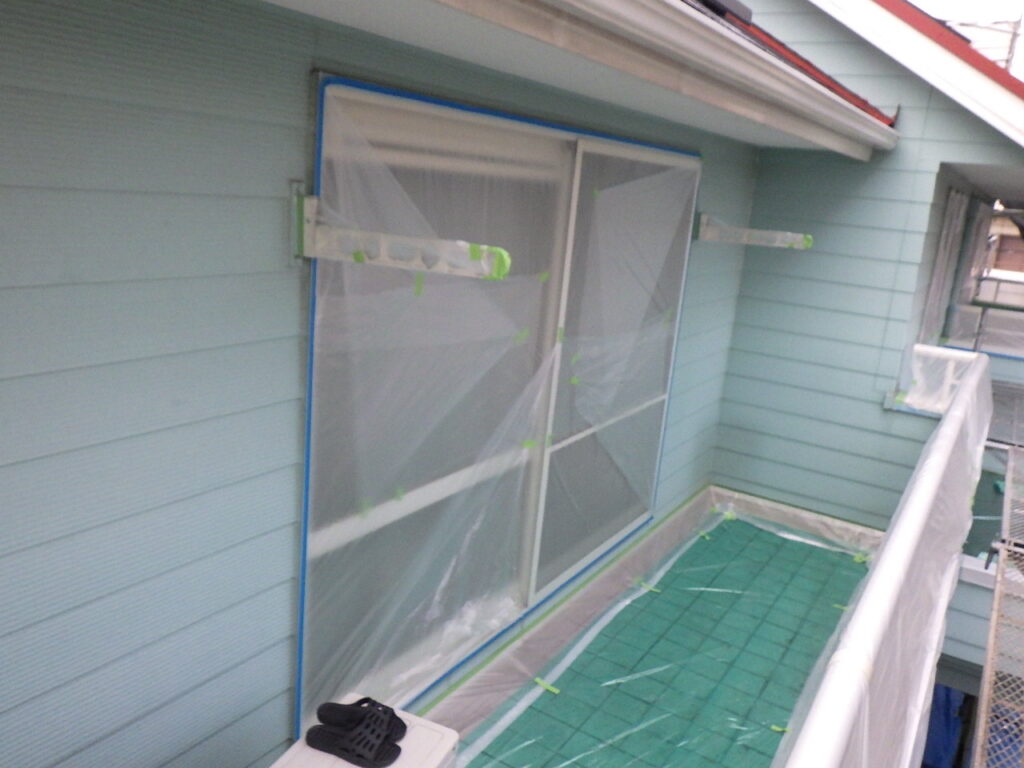 下塗り前の外壁の状態です