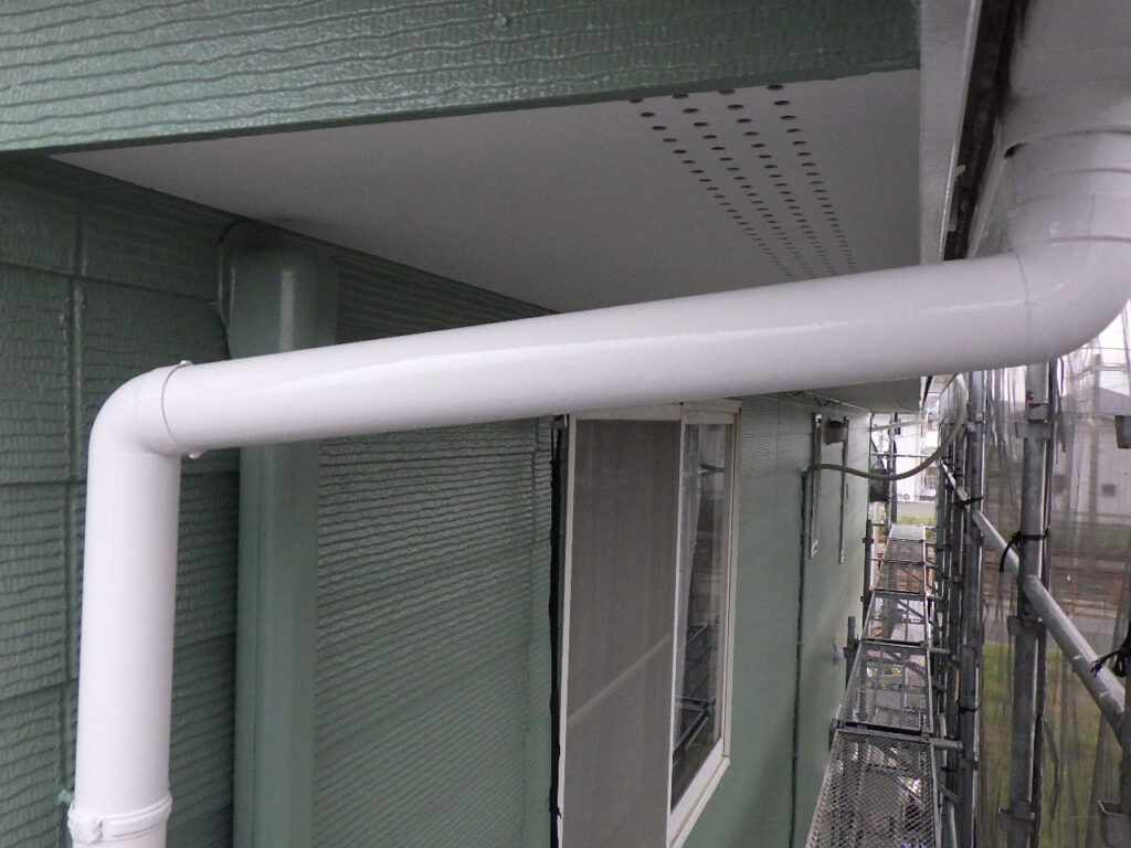 雨樋塗装終了です