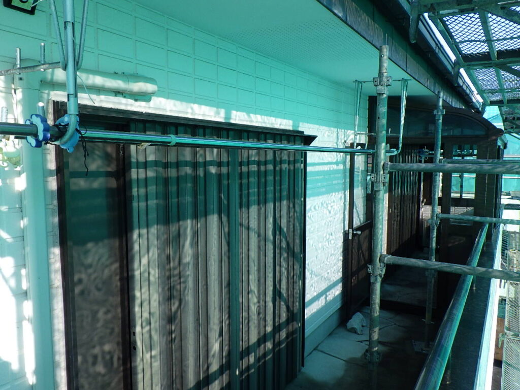 高圧洗浄後の外壁の状態です