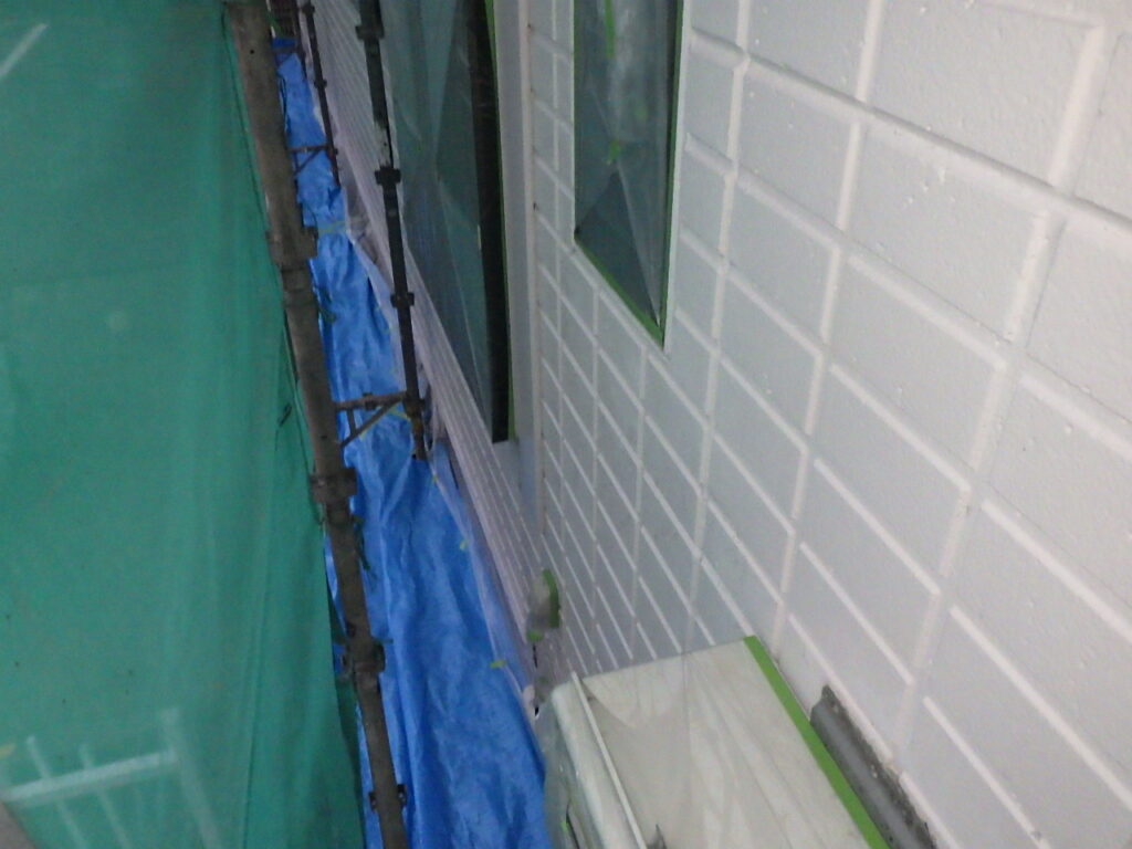 土間養生が終了しました