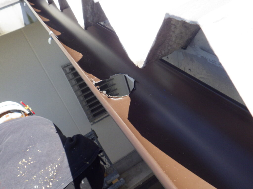 排水穴開け終了です