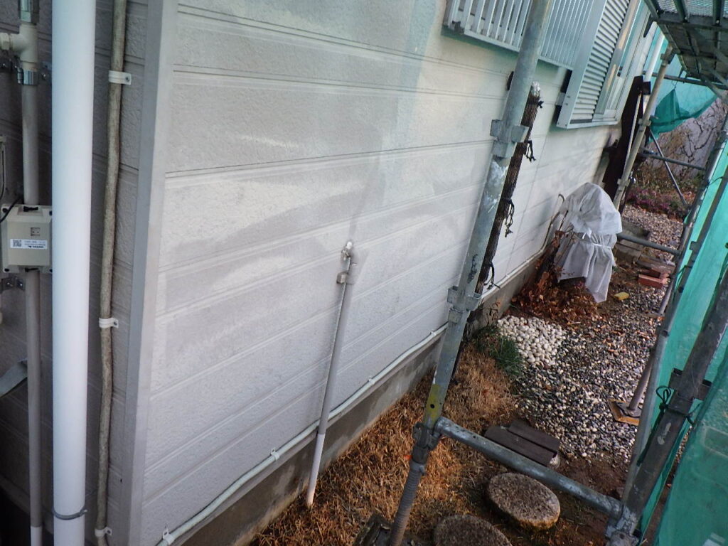 洗浄後の外壁の状態です