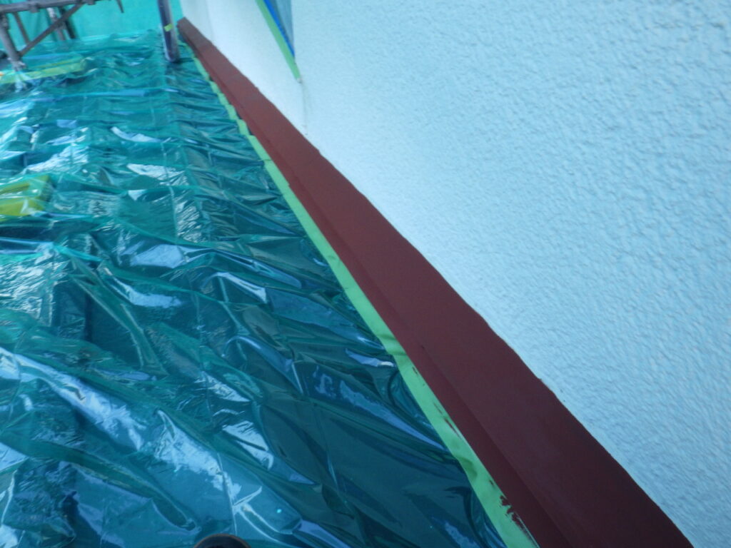 下屋根養生をしました