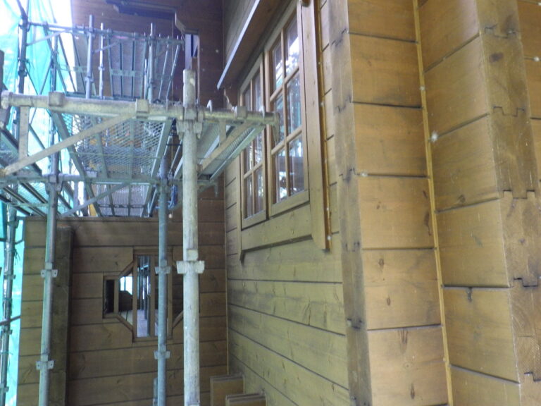 塗装前の外壁面の状態です