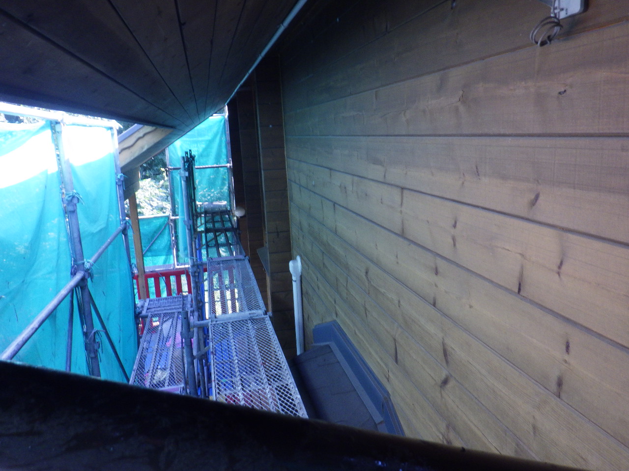 洗浄後の外壁の状態です