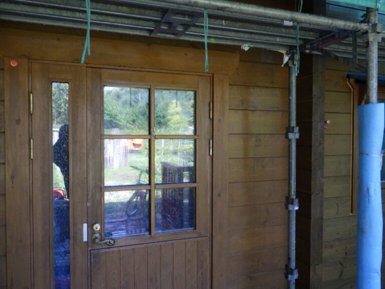 塗装前の外壁面の状態です