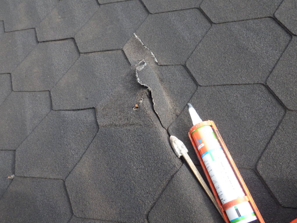 補修前の屋根の状態です