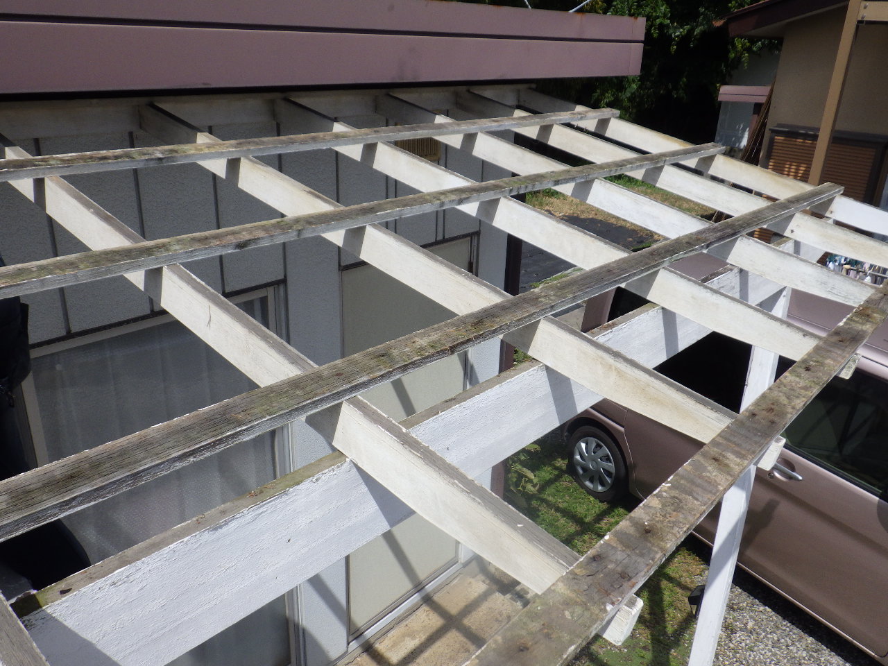 下地木材の状態確認