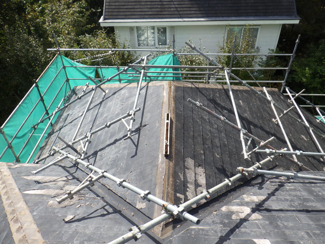 棟木の撤去終了です
