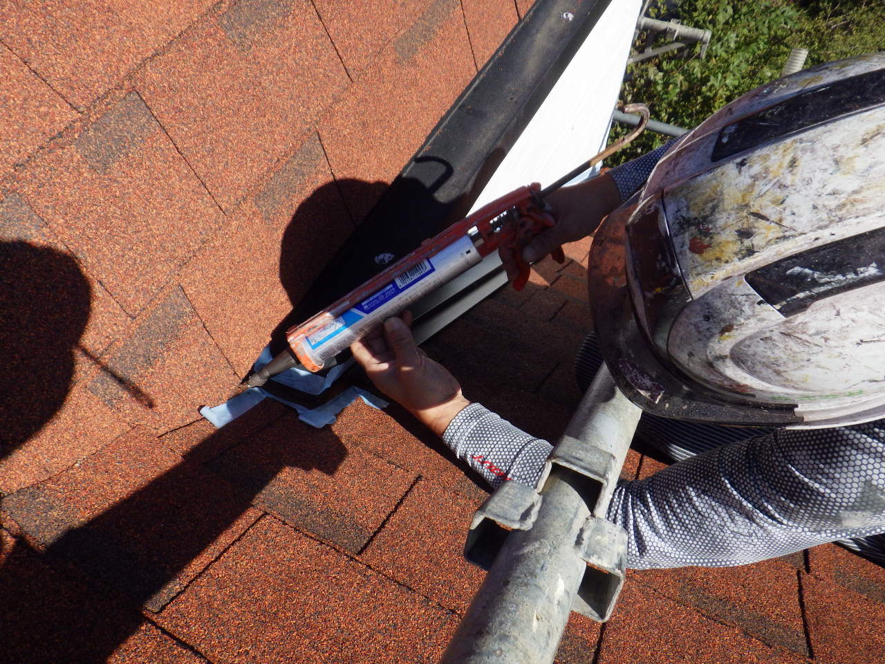 シーリング中です