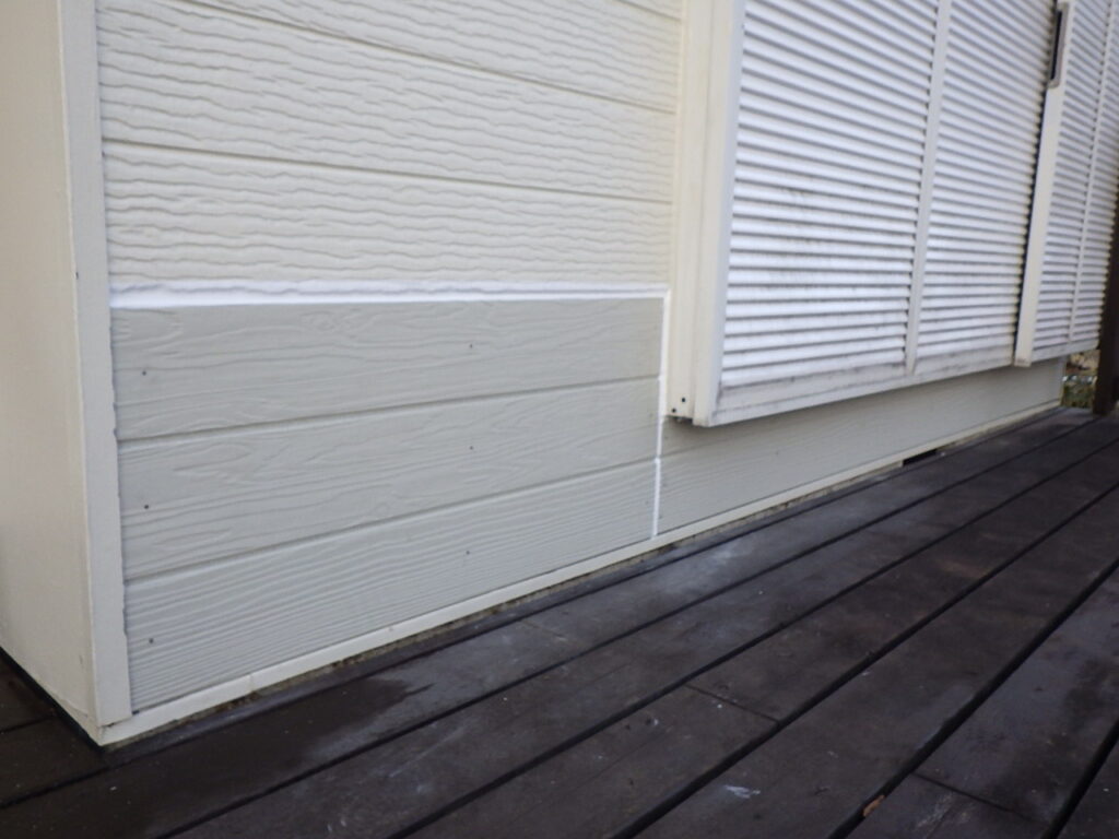 サイデイングシーリング終了