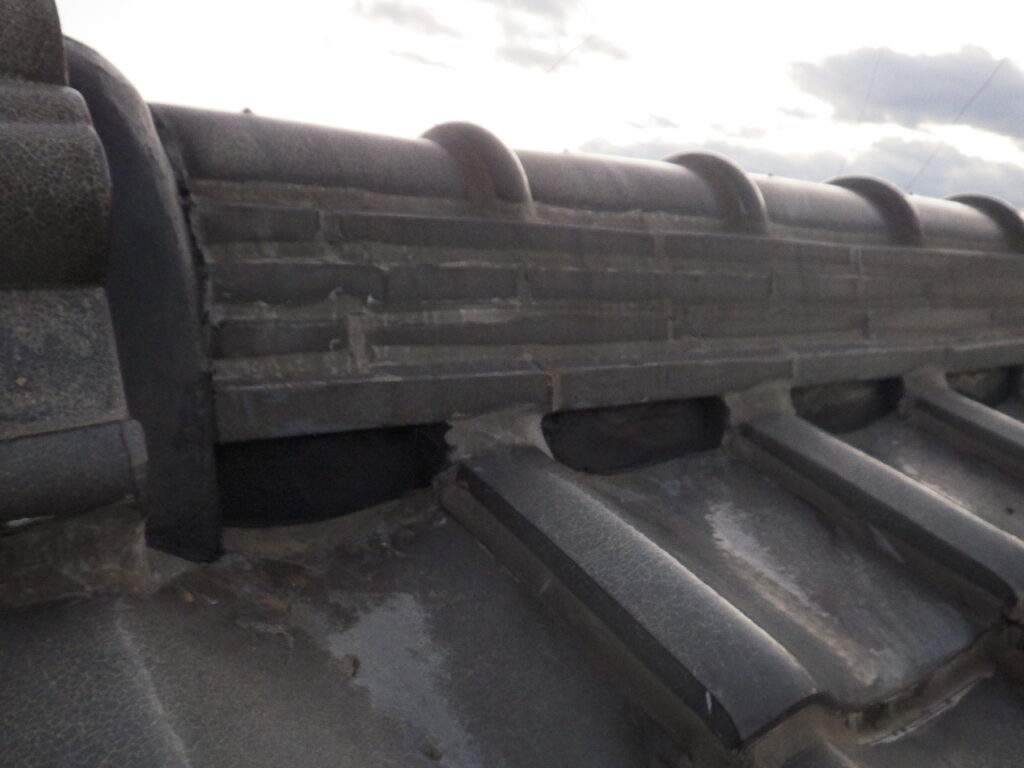 宇都宮市でラバー工事済の漆喰取り直し工事をしました