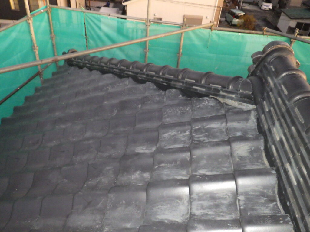 漆喰入れ終了です