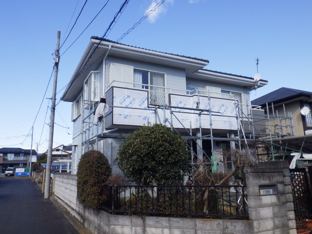 役物板金の取付終了です