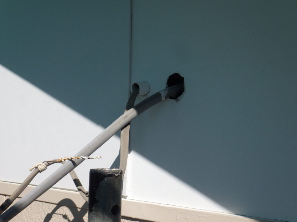 ケイカル板の貼り付け前