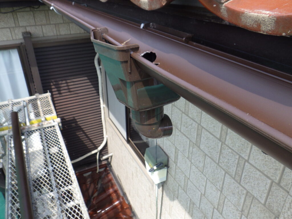 集水器取り付け終了