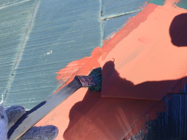宇都宮市でスーパーシリコンルーフペイントで屋根塗装をしました