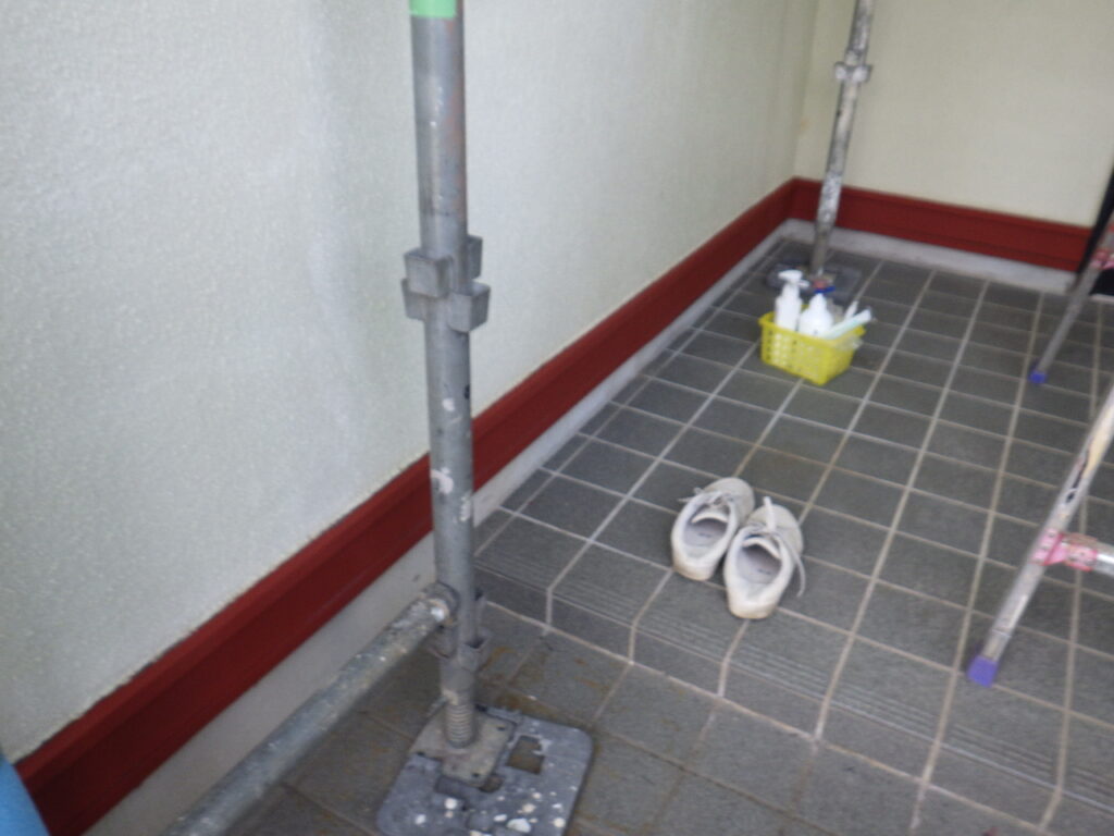 土台水切り錆止め終了