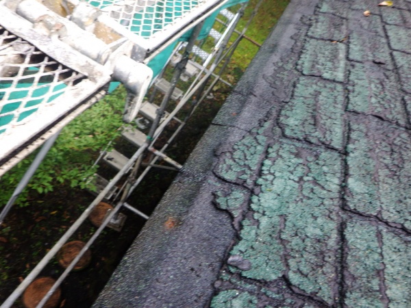 那須町の屋根カバー工事で遅粘着性ルーフィングを貼り付けました。