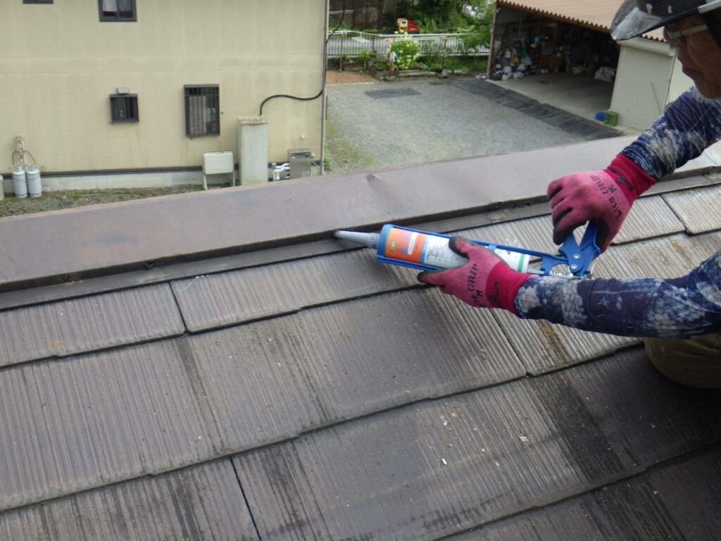 シーリング中
