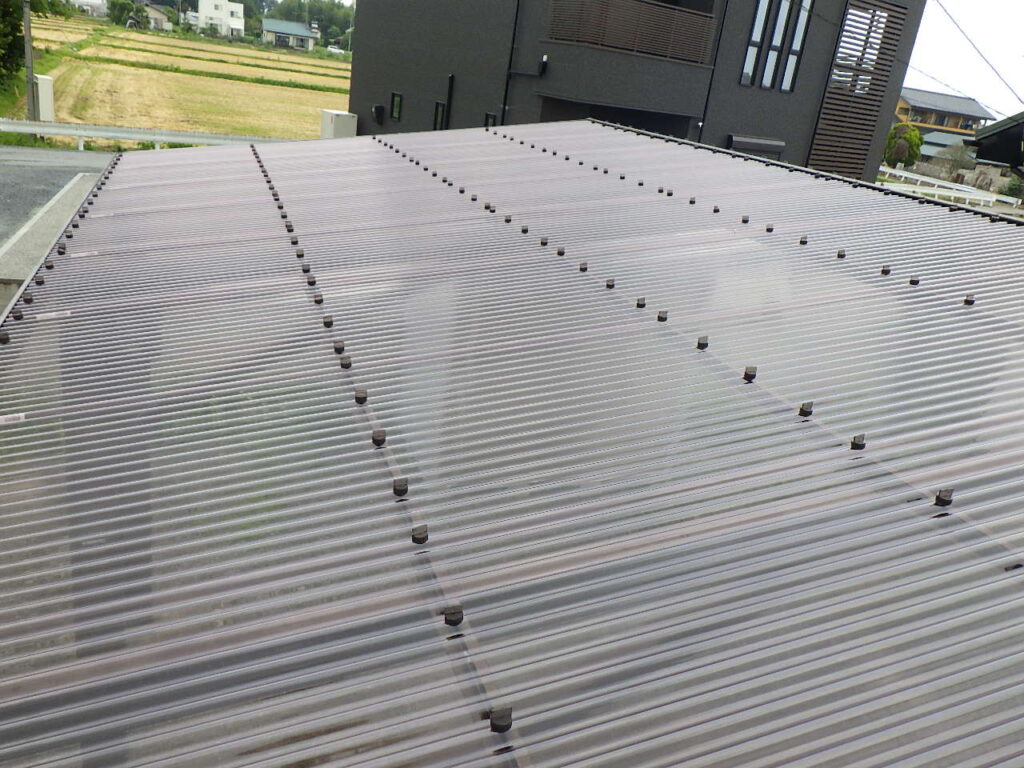 波板固定終了です