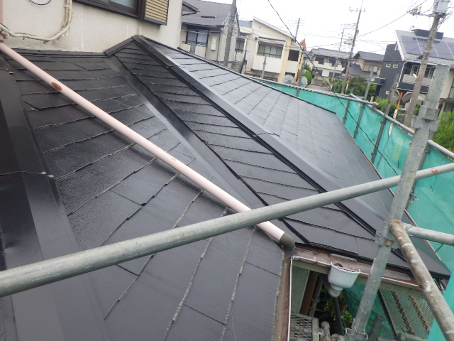 施工前の下屋根の状態です