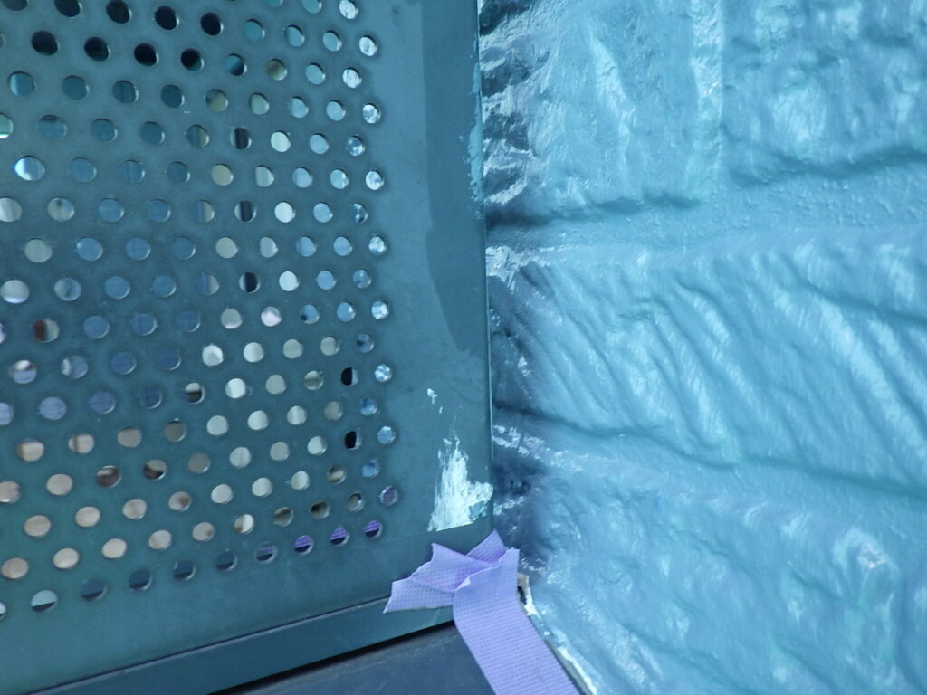 補修前の手摺です