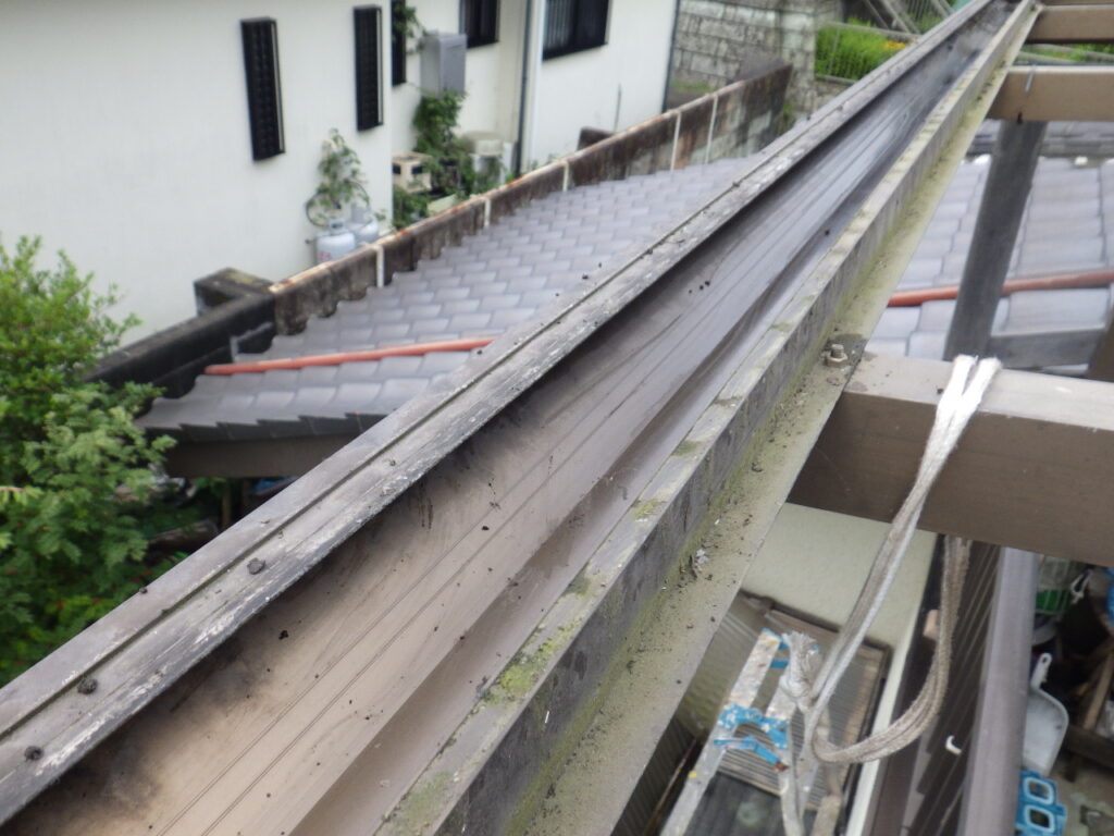 雨樋清掃終了