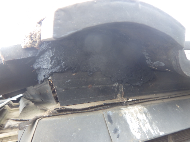 スズメ口を塞ぎました