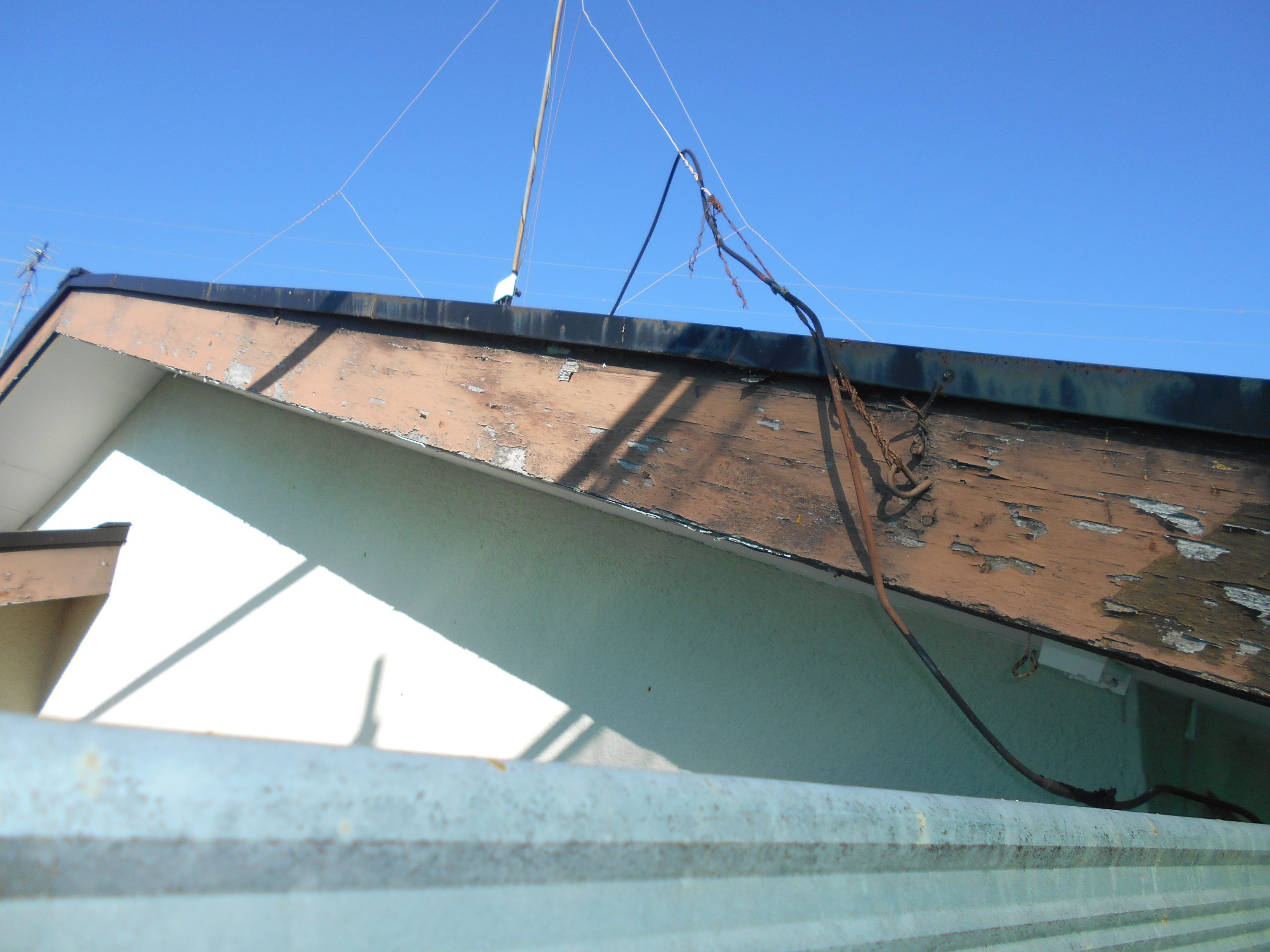 破風板周辺の腐食