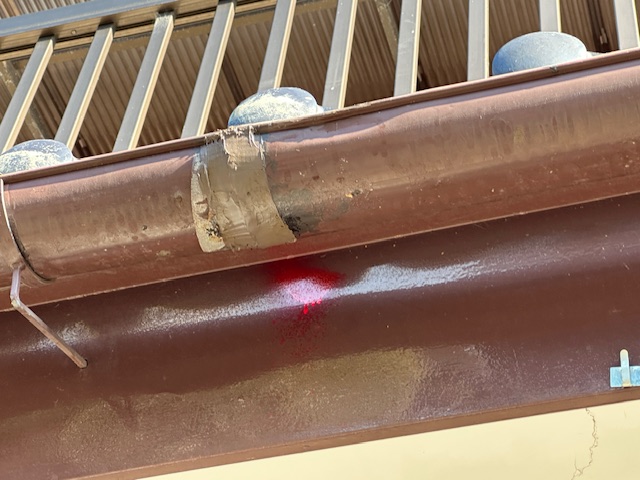 施工前の雨樋の状態です